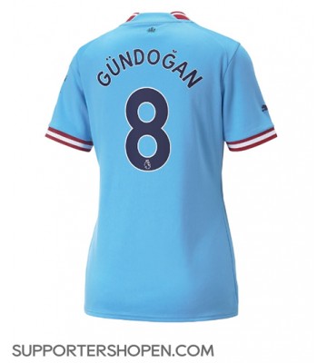 Manchester City Ilkay Gundogan #8 Hemma Matchtröja Dam 2022-23 Kortärmad
